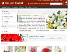 Tablet Screenshot of jamunaflorist.com